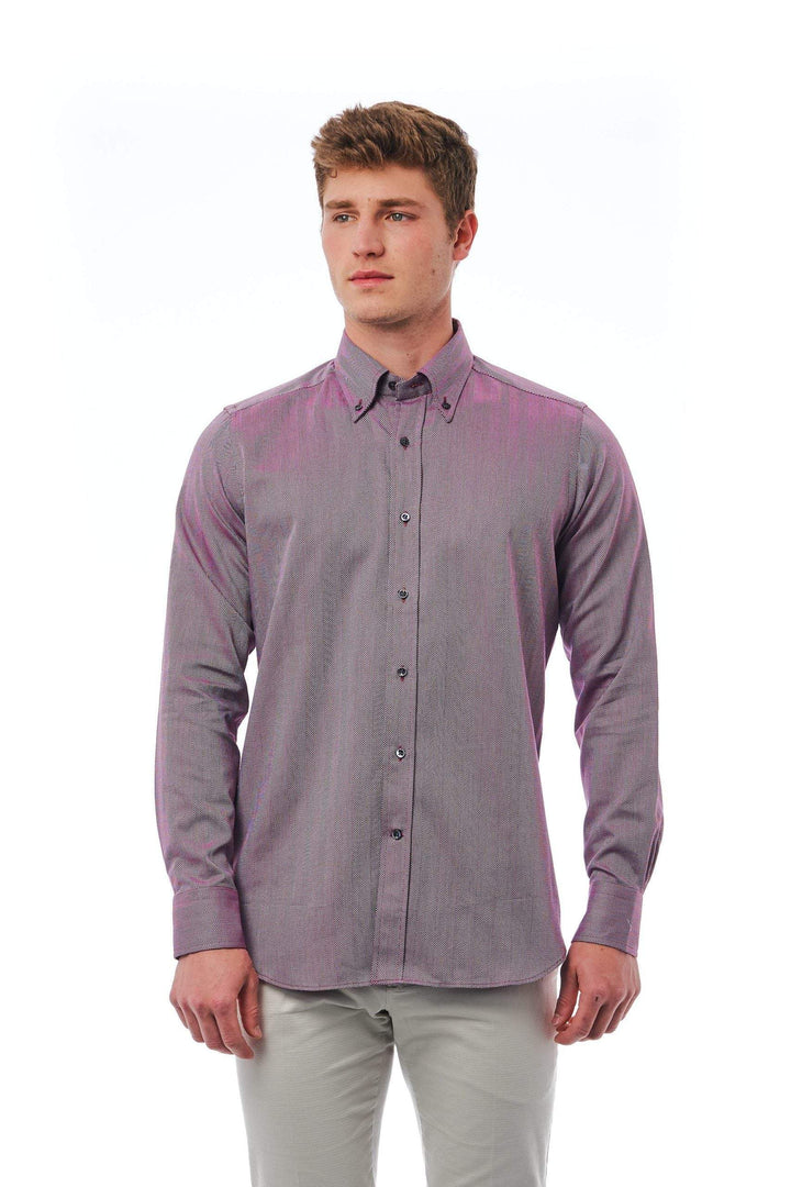Bagutta Burgundy Cotton Shirt #men, Bagutta, Burgundy, feed-1, IT41 | L, IT42 | XL, IT43 | 2XL, IT44 | 3XL, IT45 | 4XL, Shirts - Men - Clothing at SEYMAYKA