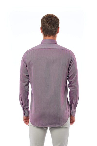 Bagutta Burgundy Cotton Shirt #men, Bagutta, Burgundy, feed-1, IT41 | L, IT42 | XL, IT43 | 2XL, IT44 | 3XL, IT45 | 4XL, Shirts - Men - Clothing at SEYMAYKA
