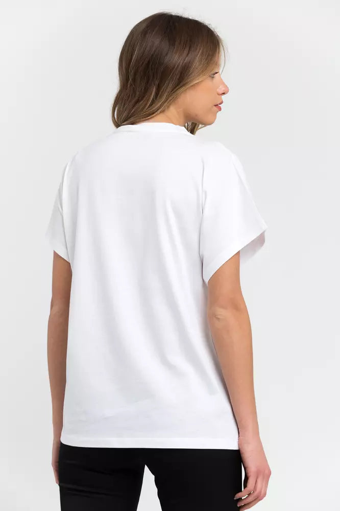 Trussardi White Cotton Tops & T-Shirt