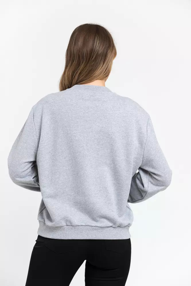 Trussardi Gray Cotton Sweater