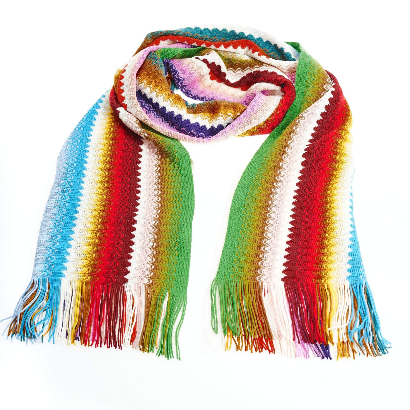 Geometric pattern Scarf #women, feed-agegroup-adult, feed-color-Multicolor, feed-gender-female, Missoni, Multicolor, Scarves - Women - Accessories at SEYMAYKA