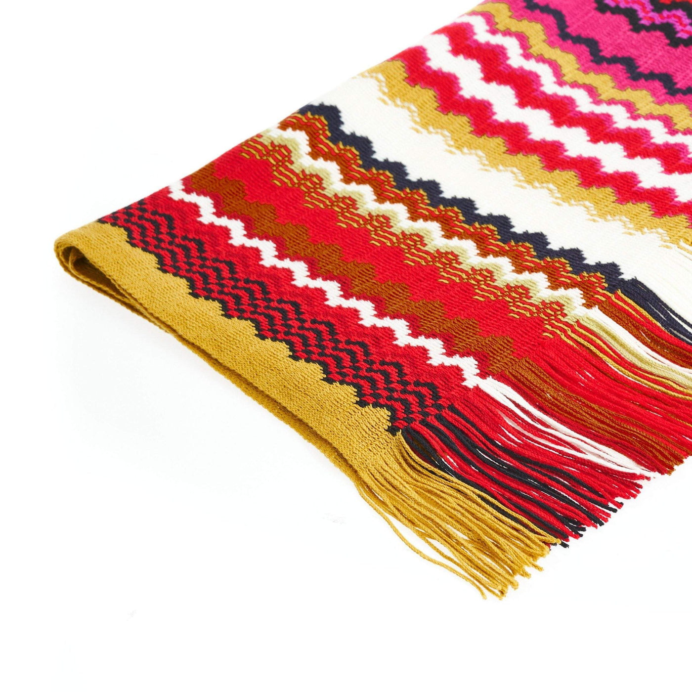 Geometric Pattern Scarf #women, feed-agegroup-adult, feed-color-Multicolor, feed-gender-female, Missoni, Multicolor, Scarves - Women - Accessories at SEYMAYKA