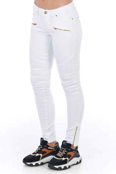Frankie Morello low waisted multipockets Jeans & Pant #women, feed-agegroup-adult, feed-color-White, feed-gender-female, Frankie Morello, IT40 | XS, IT42 | S, IT44 | M, IT46 | L, Jeans & Pants - Women - Clothing, White at SEYMAYKA