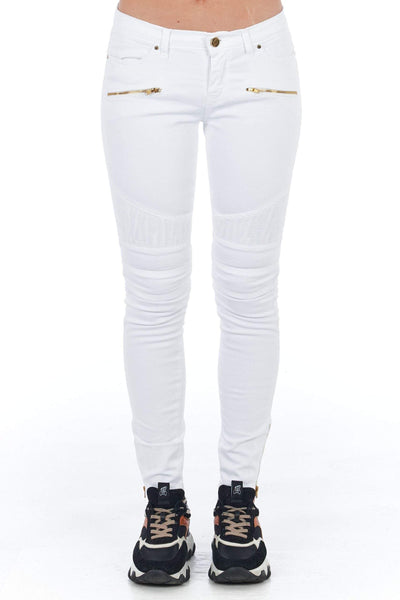 Frankie Morello low waisted multipockets Jeans & Pant #women, feed-agegroup-adult, feed-color-White, feed-gender-female, Frankie Morello, IT40 | XS, IT42 | S, IT44 | M, IT46 | L, Jeans & Pants - Women - Clothing, White at SEYMAYKA