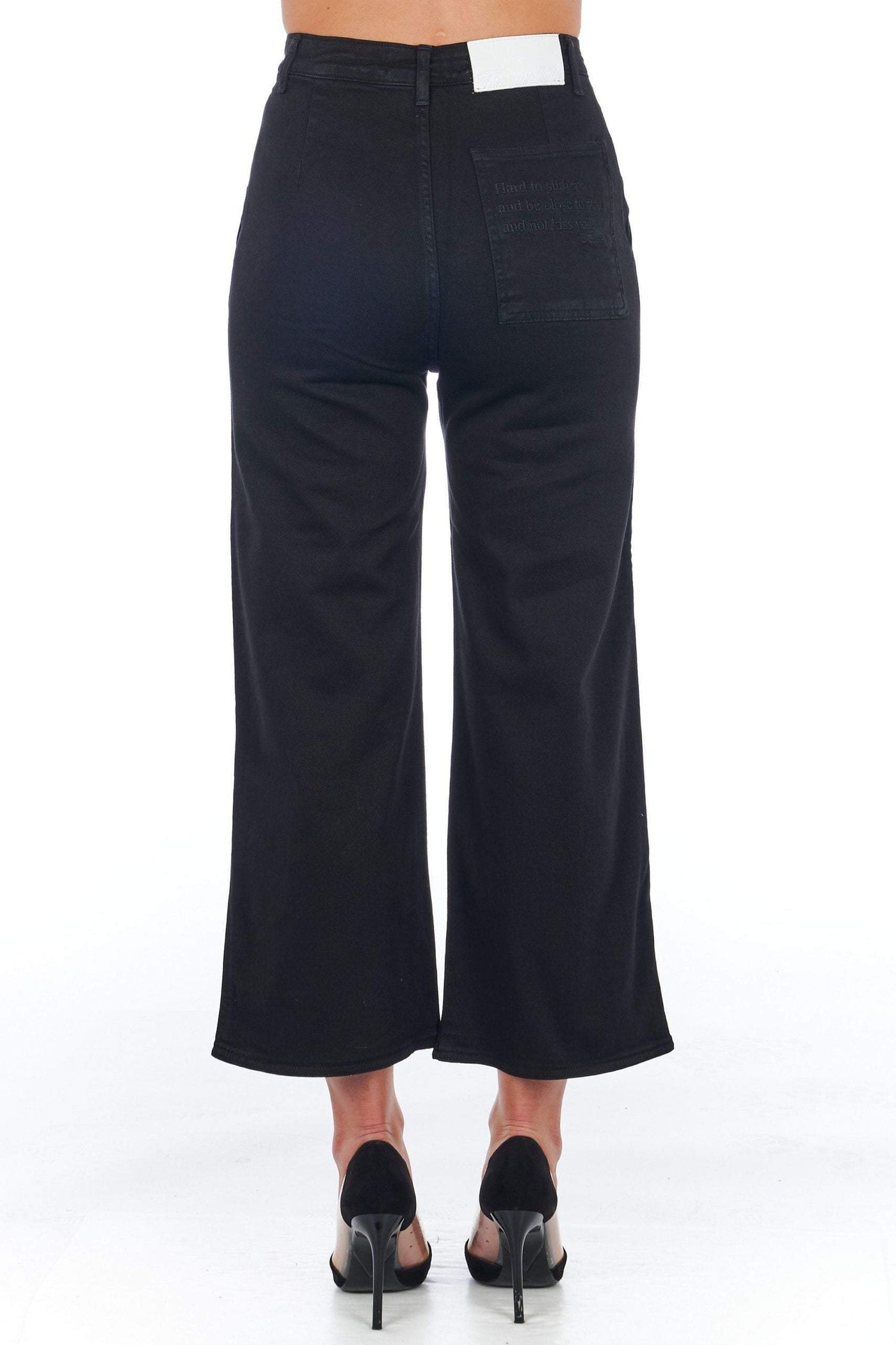 Frankie Morello high waisted multipockets Jeans & Pant #women, Black, feed-agegroup-adult, feed-color-Black, feed-gender-female, Frankie Morello, IT40 | XS, IT42 | S, IT44 | M, Jeans & Pants - Women - Clothing at SEYMAYKA