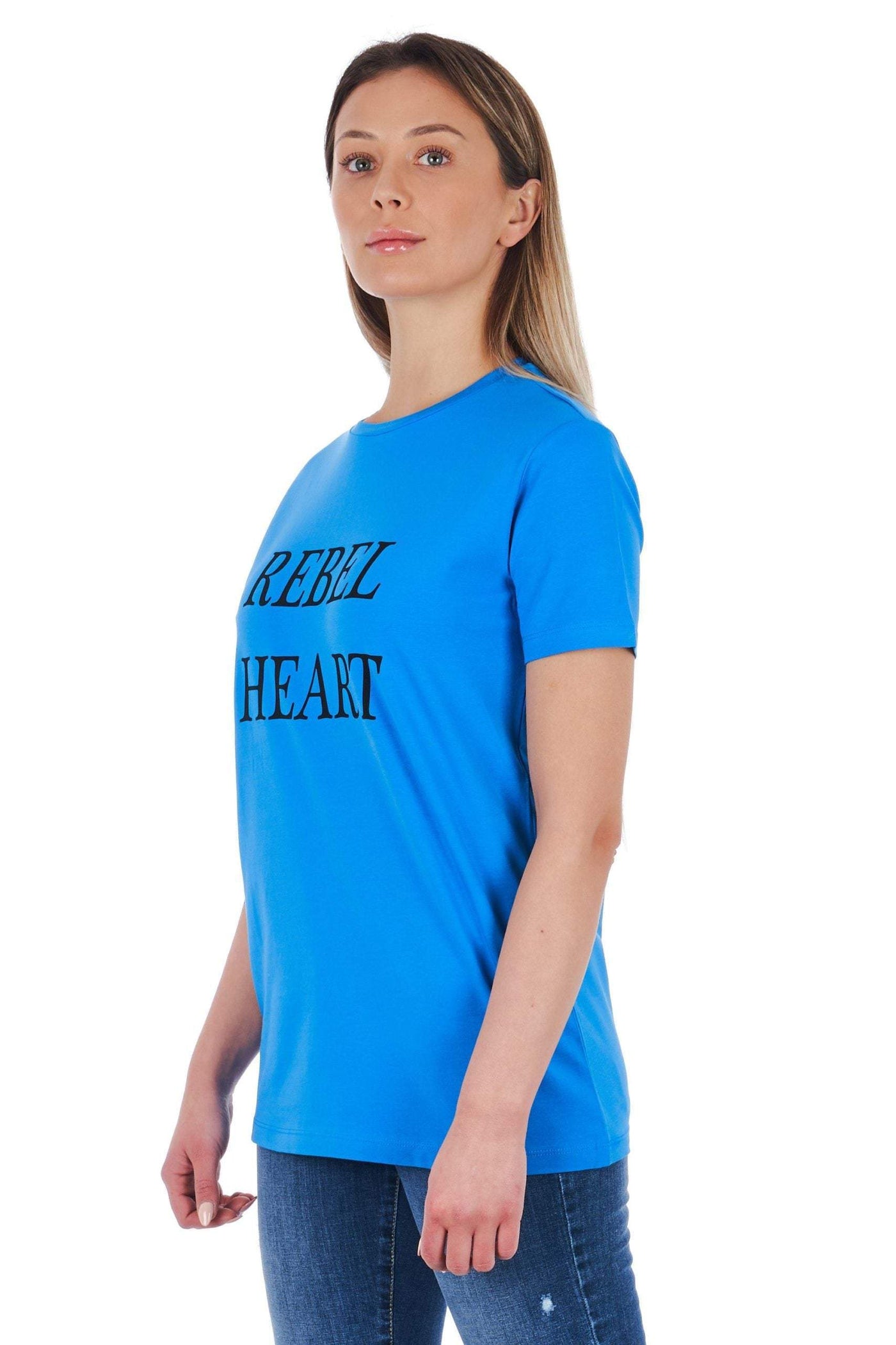 Frankie Morello printed Tops & T-Shirt #women, feed-agegroup-adult, feed-color-Blue, feed-gender-female, Frankie Morello, L, Light-blue, M, S, Tops & T-Shirts - Women - Clothing, XS at SEYMAYKA