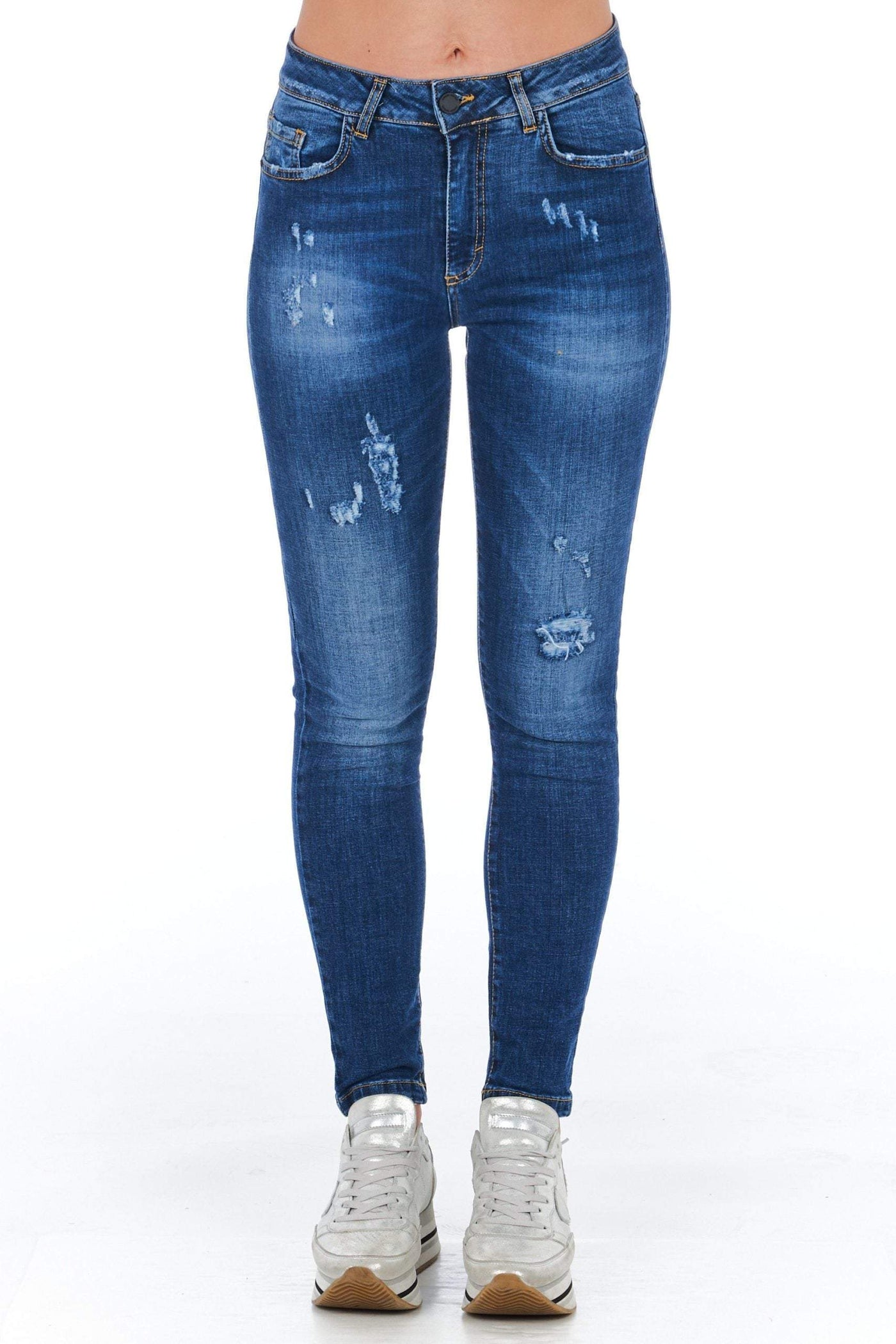 Frankie Morello Blue Jeans & Pant Blue, feed-1, Frankie Morello, Jeans & Pants - Women - Clothing, W27 | IT41 at SEYMAYKA