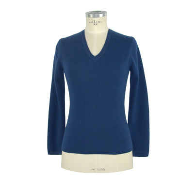 Emilio Romanelli Blue Cashmere Sweater Blue, Emilio Romanelli, feed-1, IT40|S, IT42|M, IT44|L, IT46 | L, Sweaters - Women - Clothing at SEYMAYKA