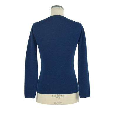 Emilio Romanelli Blue Cashmere Sweater Blue, Emilio Romanelli, feed-1, IT40|S, IT42|M, IT44|L, IT46 | L, Sweaters - Women - Clothing at SEYMAYKA