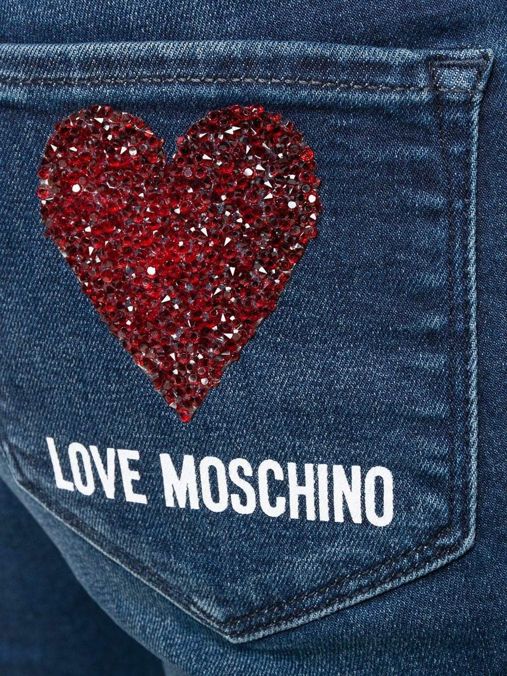 Love Moschino Blue Cotton Jeans & Pant Blue, feed-agegroup-adult, feed-color-Blue, feed-gender-female, Jeans & Pants - Women - Clothing, Love Moschino, W29 | IT43 at SEYMAYKA