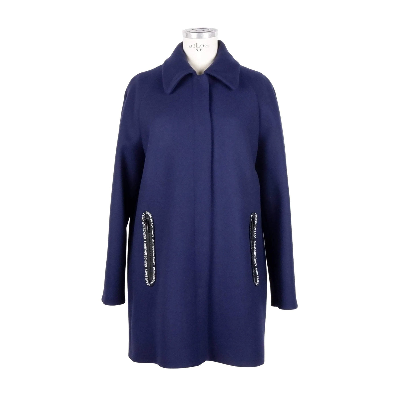 Love Moschino  Jackets & Coat #women, Blue, feed-agegroup-adult, feed-color-blue, feed-gender-female, IT42|M, IT44|L, IT46 | L, Jackets & Coats - Women - Clothing, Love Moschino at SEYMAYKA