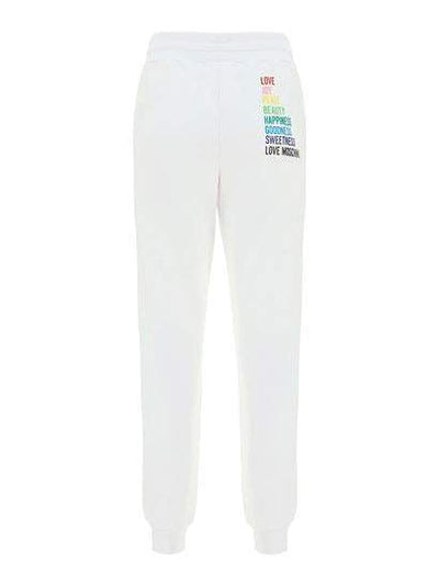 Love Moschino cotton  Jeans & Pant feed-agegroup-adult, feed-color-White, feed-gender-female, IT40|S, IT42|M, IT44|L, IT46 | L, IT48 | XL, Jeans & Pants - Women - Clothing, Love Moschino, White at SEYMAYKA