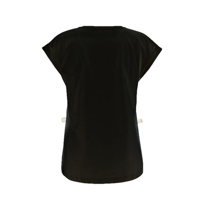 Yes zee Black Cotton Tops & T-Shirt