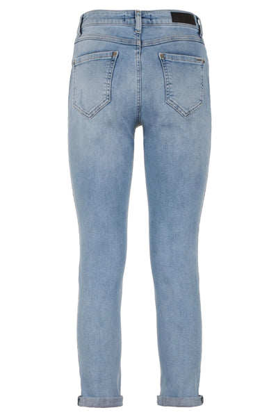 Imperfect  cotton elasticized Jeans & Pant Blue, feed-agegroup-adult, feed-color-Blue, feed-gender-female, Imperfect, Jeans & Pants - Women - Clothing, W25 | IT39, W26 | IT40, W27 | IT41, W28 | IT42, W29 | IT43, W30 | IT44, W31 | IT45, W32 | IT46 at SEYMAYKA