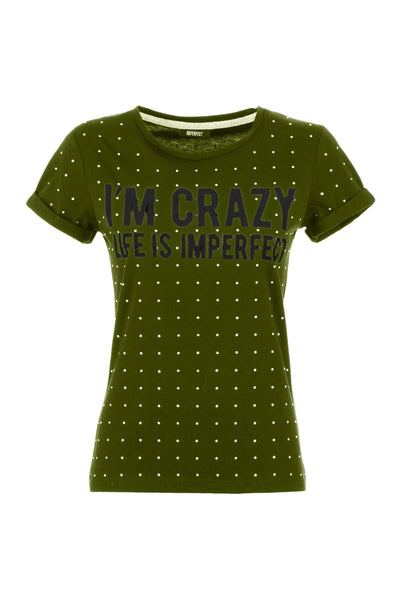 Imperfect strass on all  Tops & T-Shirt feed-agegroup-adult, feed-color-Green, feed-gender-female, Green, Imperfect, S, Tops & T-Shirts - Women - Clothing, XS at SEYMAYKA