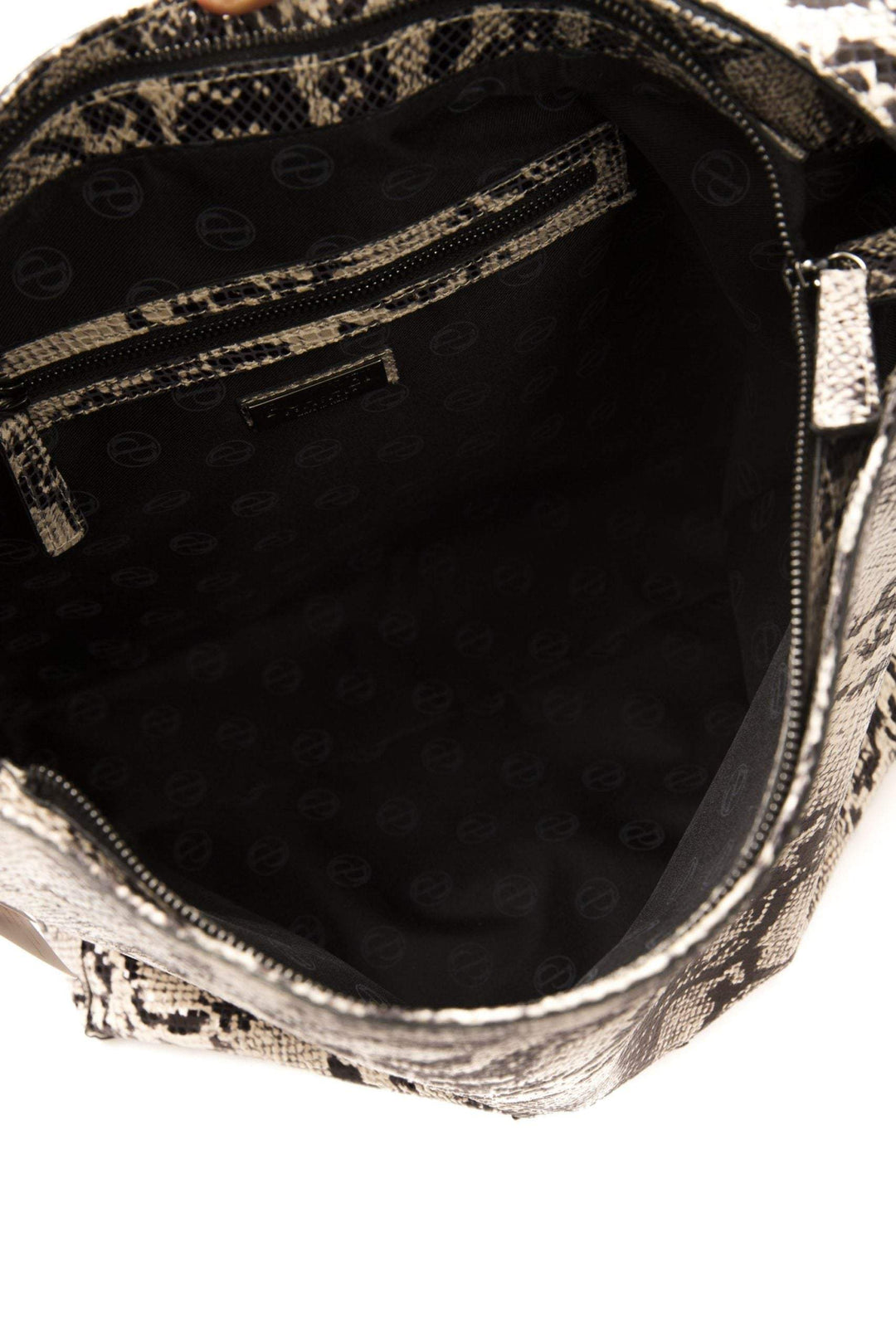 Pompei Donatella Gray Leather Shoulder Bag feed-1, Gray, Pompei Donatella, Shoulder Bags - Women - Bags at SEYMAYKA