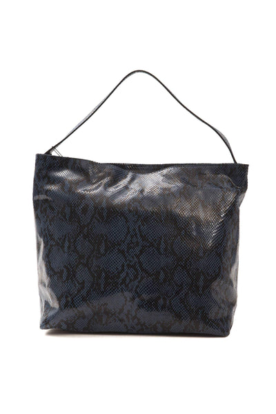 Pompei Donatella Blue Leather Shoulder Bag Blue, feed-1, Pompei Donatella, Shoulder Bags - Women - Bags at SEYMAYKA