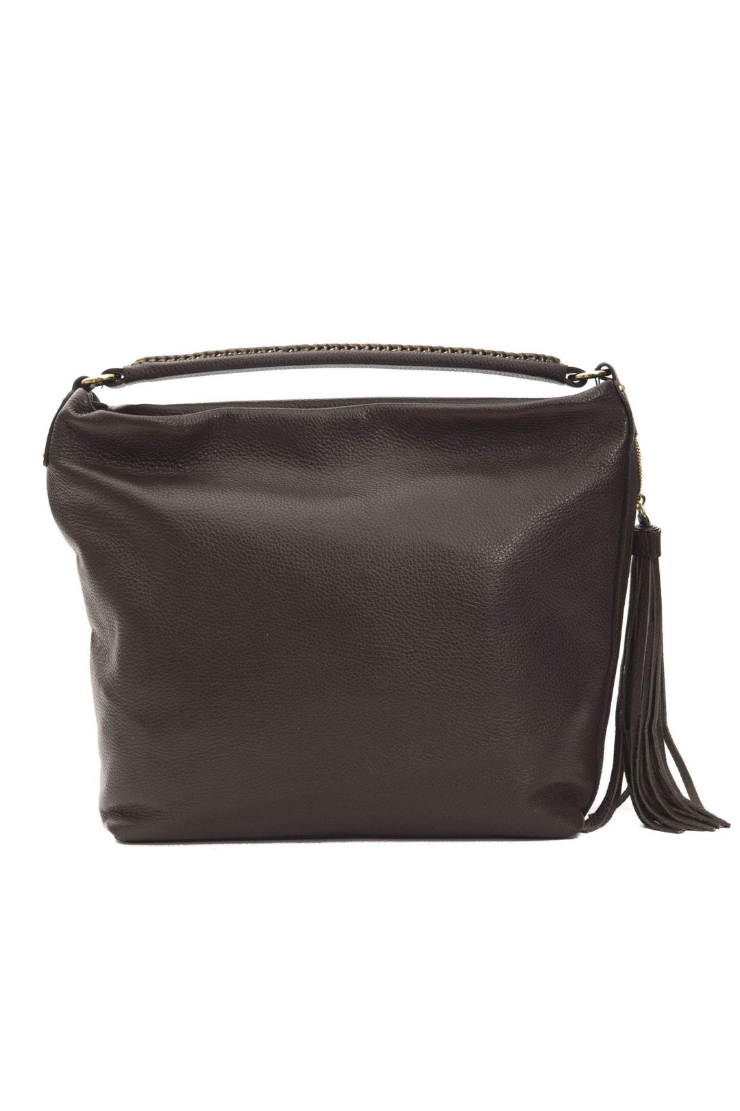 Pompei Donatella Brown Leather Shoulder Bag Brown, feed-1, Pompei Donatella, Shoulder Bags - Women - Bags at SEYMAYKA