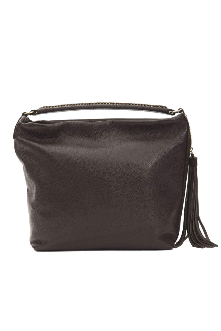 Pompei Donatella Brown Leather Shoulder Bag Brown, feed-1, Pompei Donatella, Shoulder Bags - Women - Bags at SEYMAYKA