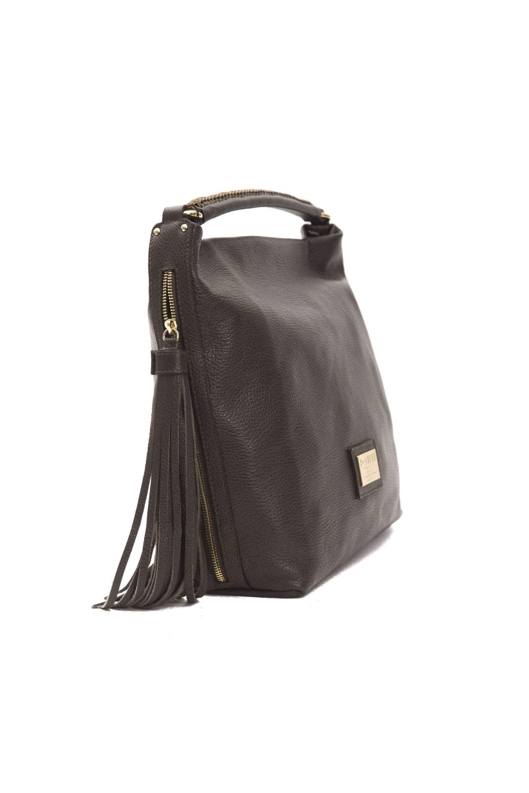 Pompei Donatella Brown Leather Shoulder Bag Brown, feed-1, Pompei Donatella, Shoulder Bags - Women - Bags at SEYMAYKA