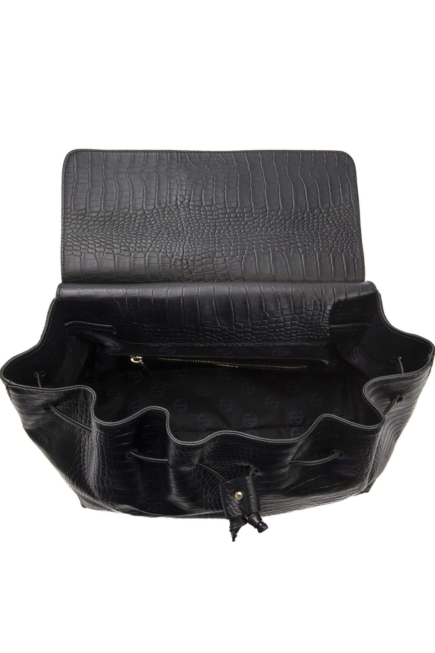 Pompei Donatella logo-plaque snake texture Handbag #women, Black, feed-agegroup-adult, feed-color-black, feed-gender-female, Handbags - Women - Bags, Pompei Donatella at SEYMAYKA