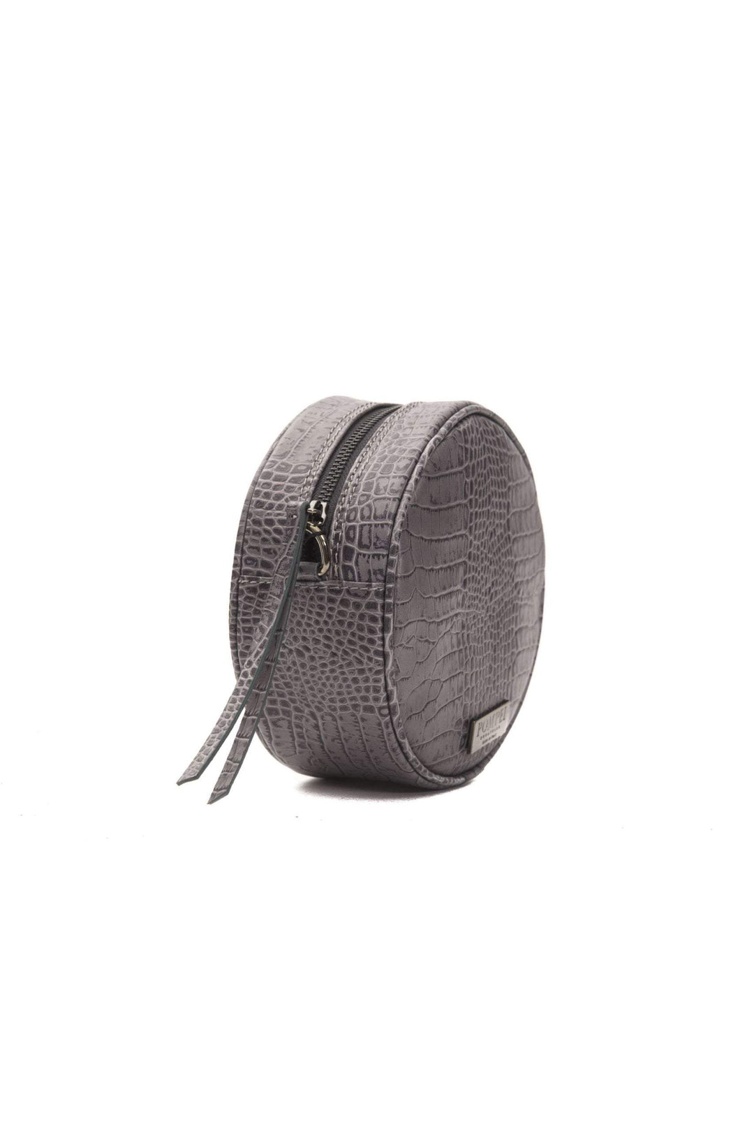 Pompei Donatella Gray Leather Crossbody Bag Crossbody Bags - Women - Bags, feed-1, Gray, Pompei Donatella at SEYMAYKA