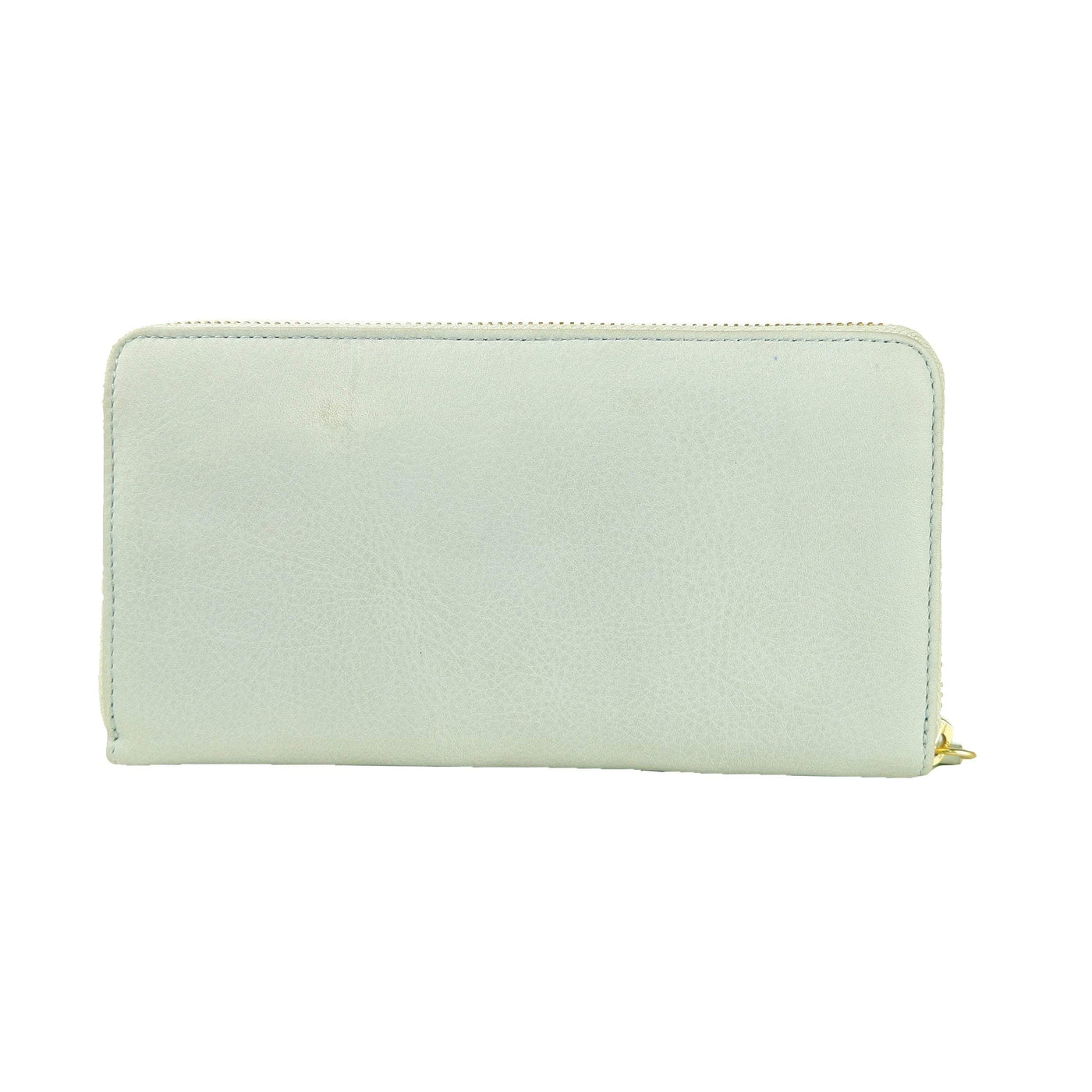 Cavalli Class Grey & Light Blue Calf Leather Zip Closure Wallet #women, Cavalli Class, feed-agegroup-adult, feed-color-Grey, feed-gender-female, Grigio, Wallets - Women - Bags at SEYMAYKA