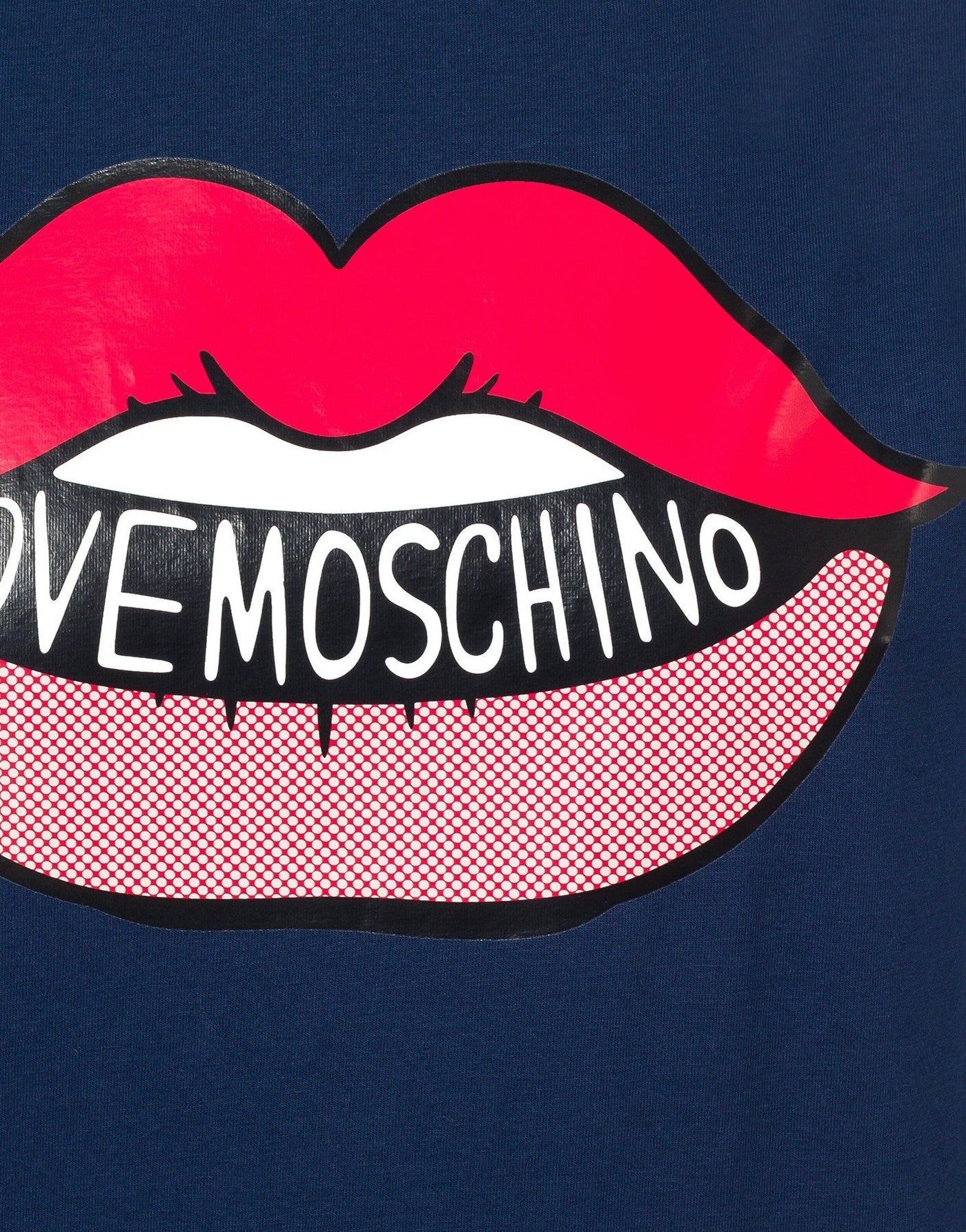 Love Moschino Blue Cotton Tops & T-Shirt