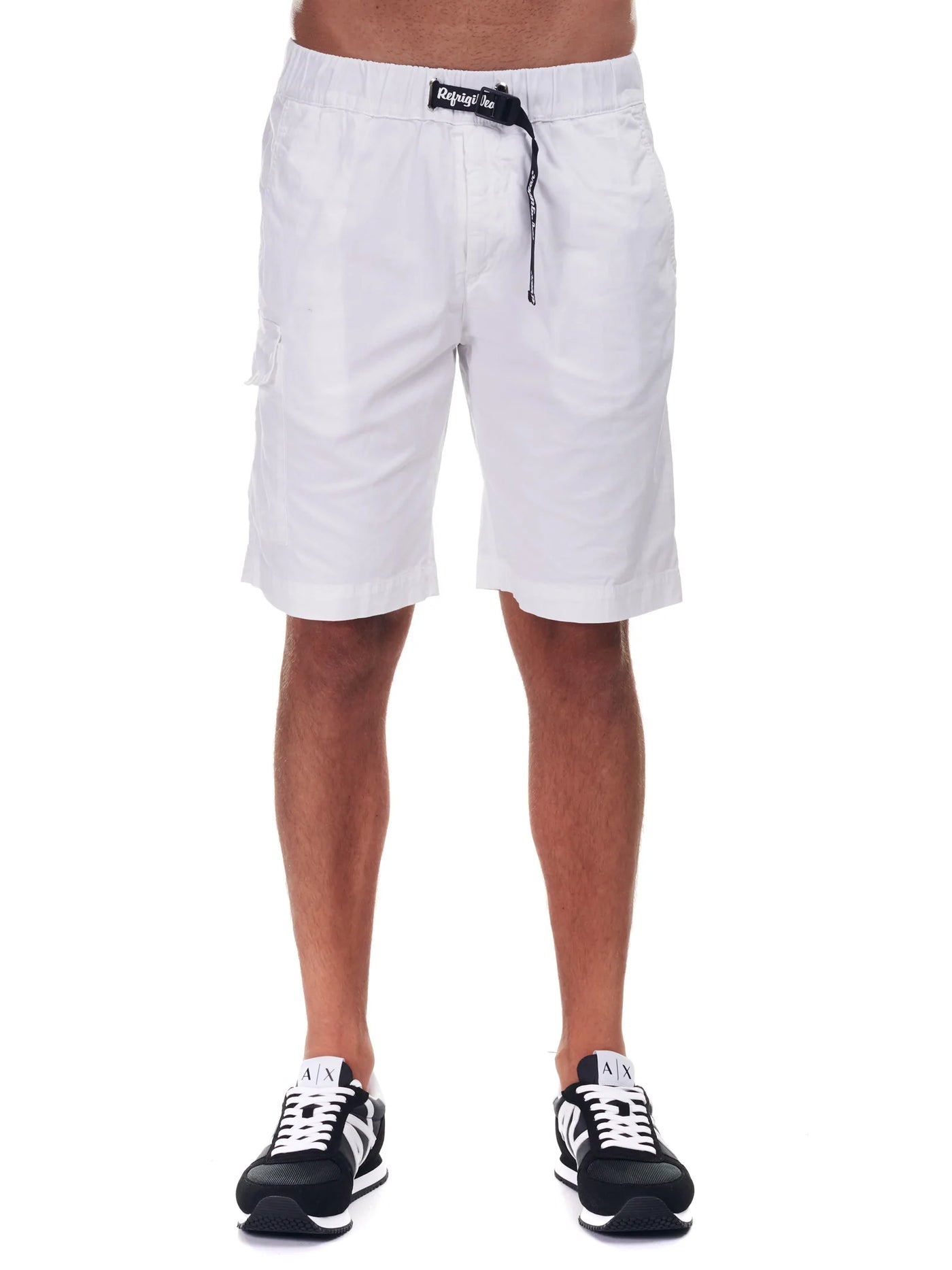 Refrigiwear White Cotton Short #men, feed-1, Refrigiwear, Shorts - Men - Clothing, W30, White at SEYMAYKA