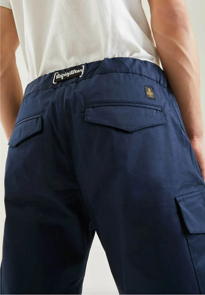 Refrigiwear Blue Cotton Short #men, Blue, feed-1, Refrigiwear, Shorts - Men - Clothing, W28, W29, W30, W33, W34 at SEYMAYKA