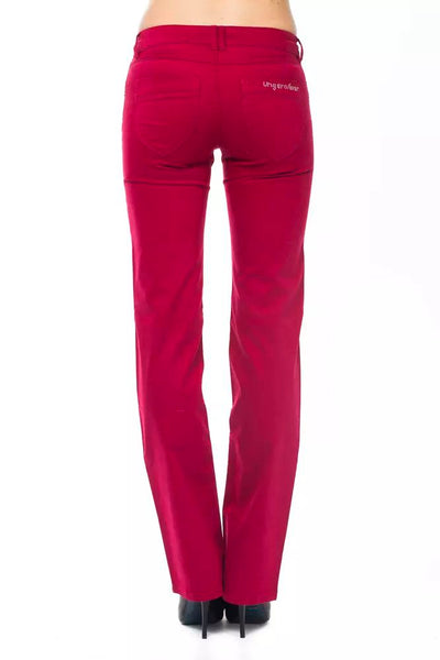 Ungaro Fever Red Cotton Jeans & Pant
