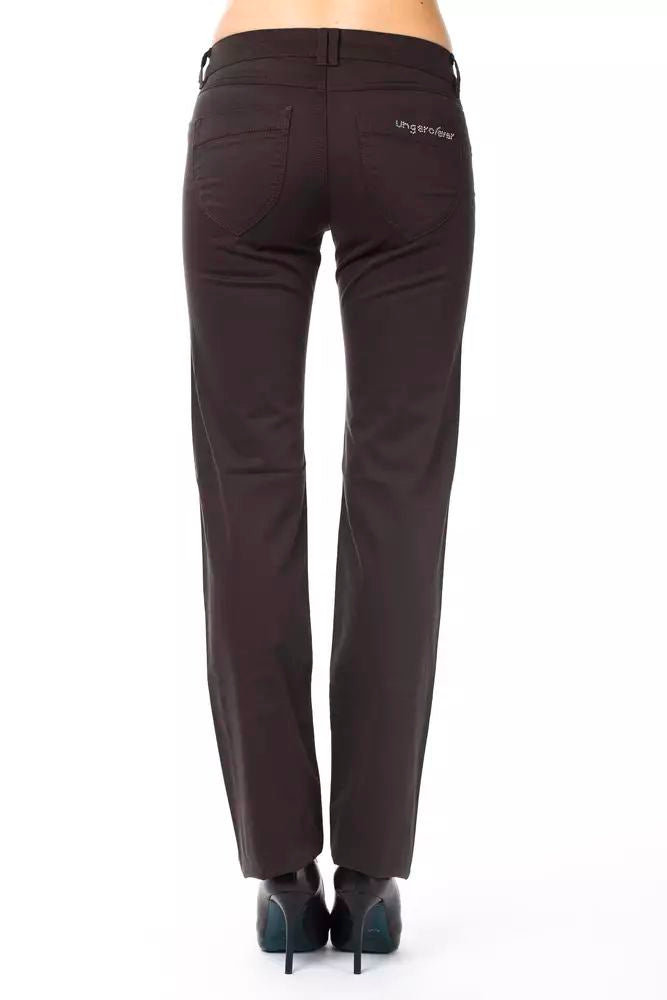 Ungaro Fever Brown Cotton Jeans & Pant