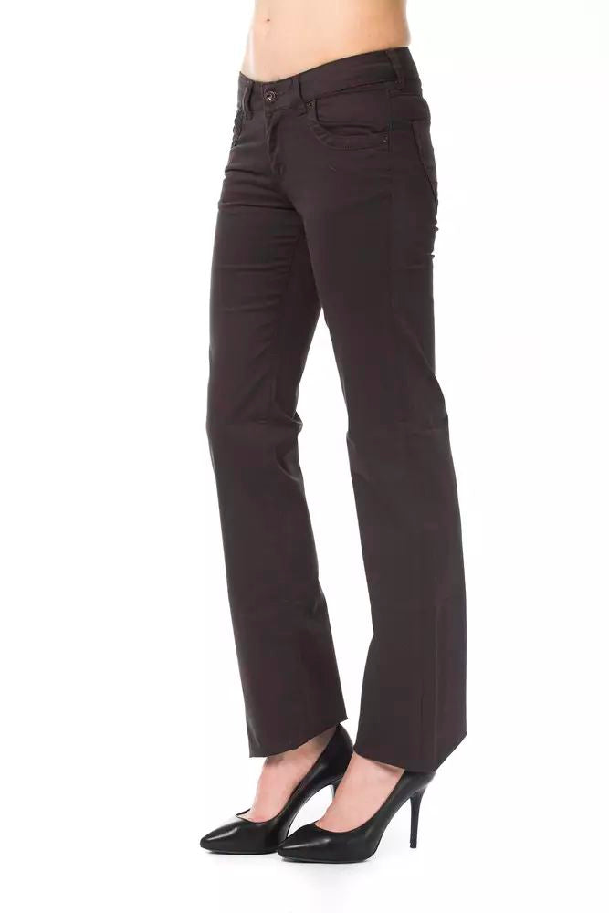 Ungaro Fever Brown Cotton Jeans & Pant