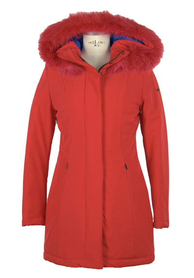 Refrigiwear Red Polyester Jackets & Coat feed-1, IT48 | XL, Jackets & Coats - Women - Clothing, Red, Refrigiwear at SEYMAYKA