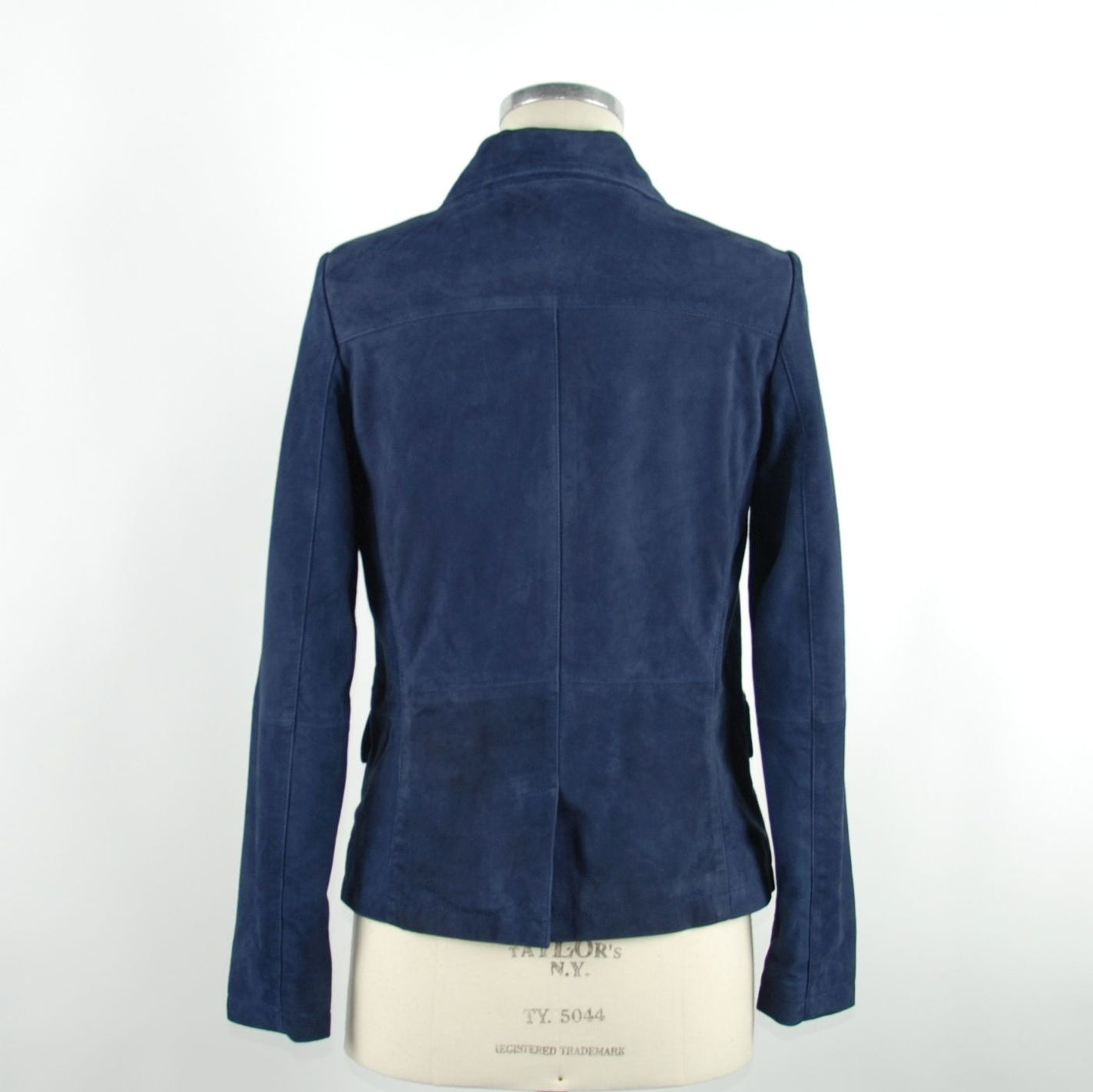 Emilio Romanelli Blue Vera Leather Jacket