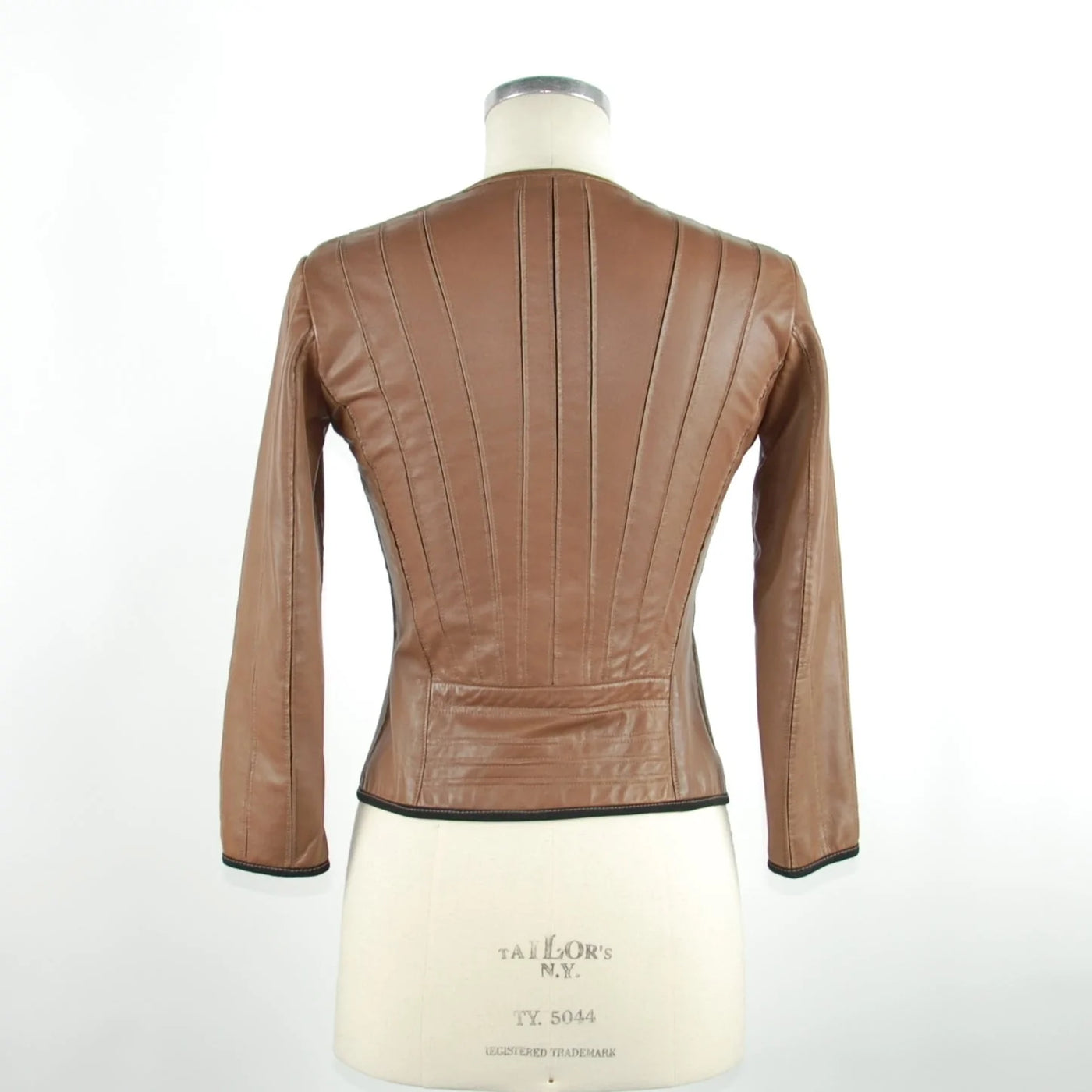 Emilio Roelli Brown Genuine Leather Jackets & Coat Brown, Emilio Romanelli, feed-1, IT40|S, IT42|M, Jackets & Coats - Women - Clothing at SEYMAYKA