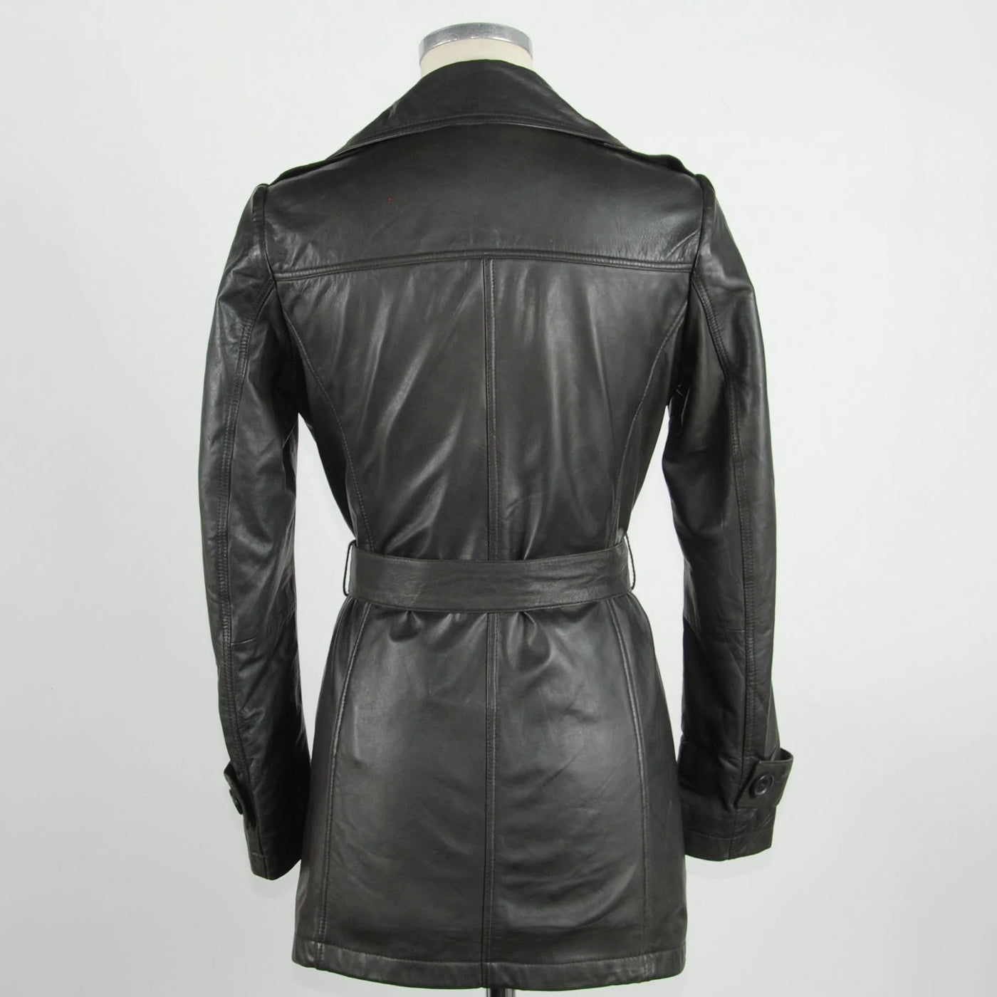 Emilio Roelli Brown Genuine Leather Jackets & Coat Brown, Emilio Romanelli, feed-1, IT42|M, IT44|L, IT46 | L, IT48 | XL, Jackets & Coats - Women - Clothing at SEYMAYKA