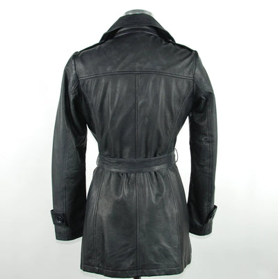 Emilio Roelli Blue Genuine Leather Jackets & Coat Blue, Emilio Romanelli, feed-1, IT42|M, IT44|L, IT46 | L, IT48 | XL, Jackets & Coats - Women - Clothing at SEYMAYKA